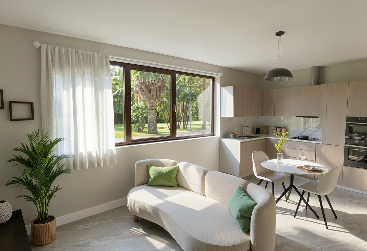 Monolocale Residencial Mattia — interno open space con cucina, Bayahibe